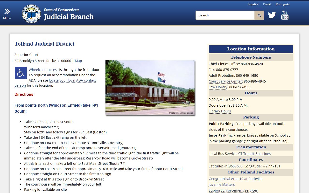 Tolland County Dissolution Of Marriage source screenshot