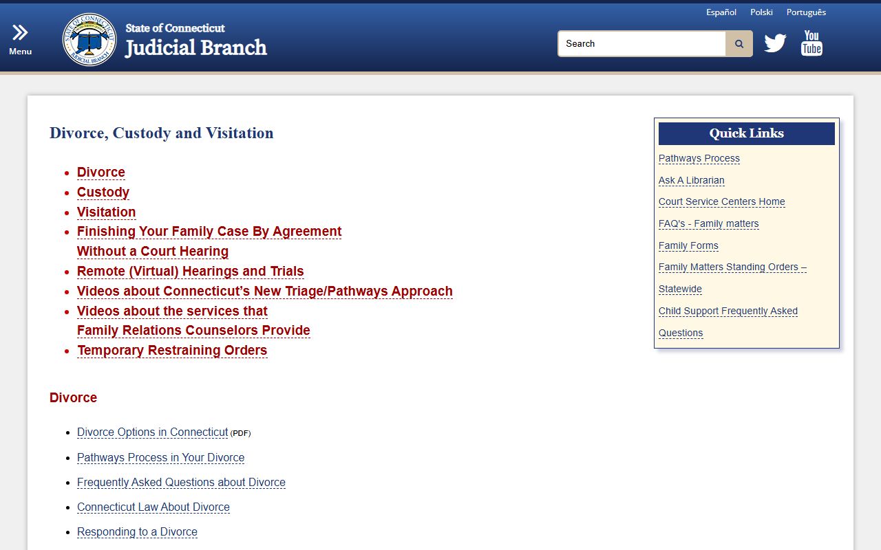 Connecticut Dissolution Of Marriage source screenshot